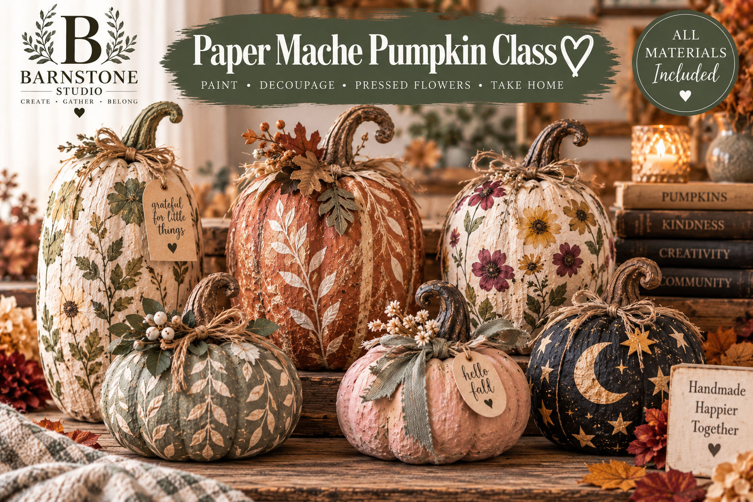 Paper Mache Pupmkin Class